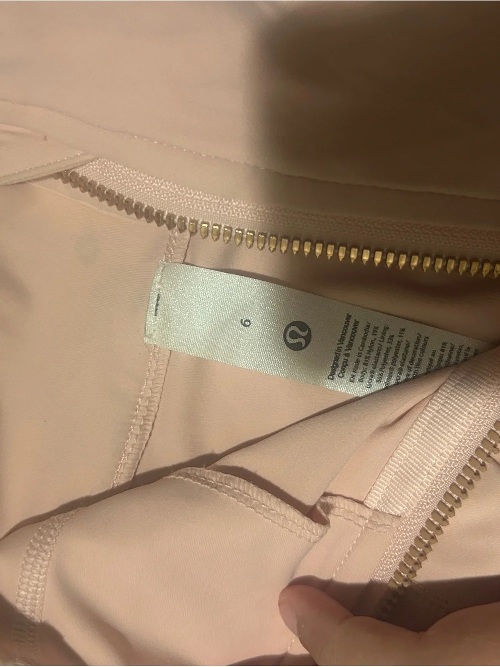 lululemon rosegold  Jacket with Rose Gold Hardware